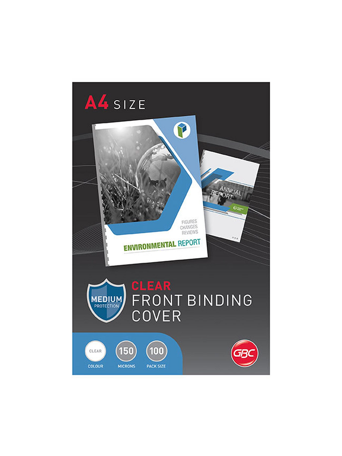 GBC Clear Covers 150 Micron A4 Sold Per Piece