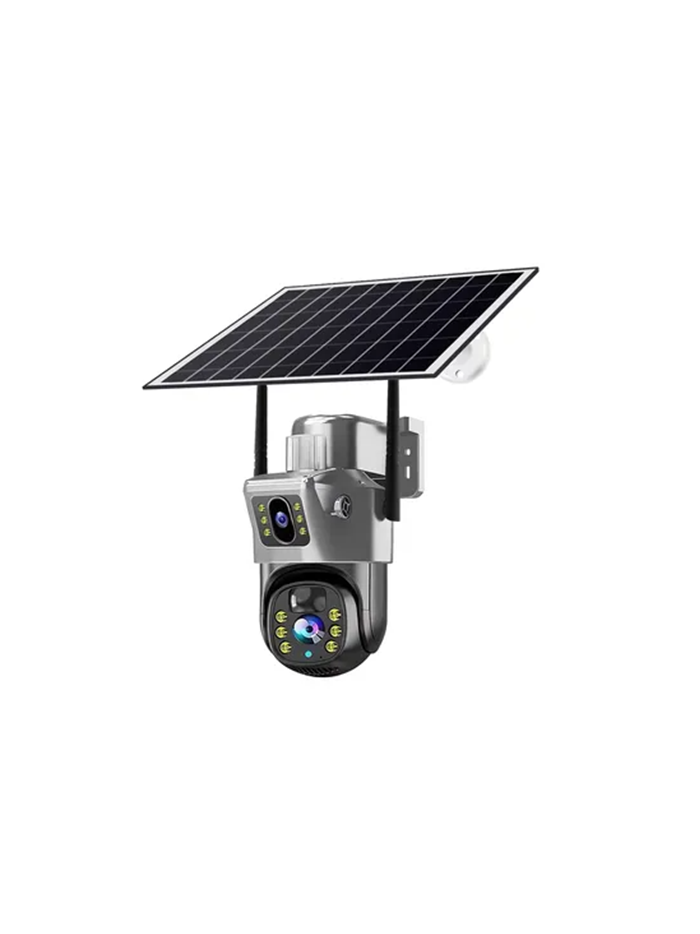 C8081BN4M-4G 4MP 4G Dual Lens Solar IP Camera with LED light