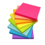 Note Pad, Sticky, Assorted Color / 3X3 T03