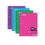Spiral A4 Notebook 120 Pages Bazic 3 Subject 26.7cm x 20.3cm (Assorted Colours)