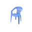 Plastic Chair With Arm- Light Blue