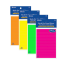 Bazic Neon Lined Stick On Notes 102MMx152MM -50 Sheets Asstd Colour