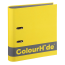 ColourHide Silky Touch A4 Lever Arch - Yellow / 375 Sheets Capacity (70mm Spine) In CDU