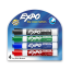 Expo Dry Erase Markers - Assorted Colours / Pack of 4 (Intense Colours) Low Odor Ink