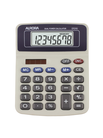 Aurora Calculator DT210 8 Digit Angle Display