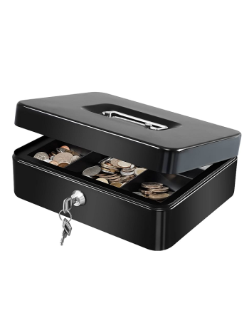 Cash Box 08 W/ Coin Tray Large
