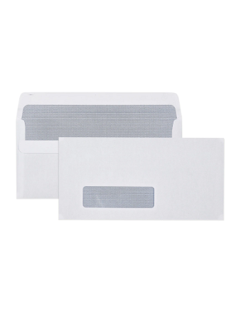 Envelope 110mmx220mm White Window 50/Pk
