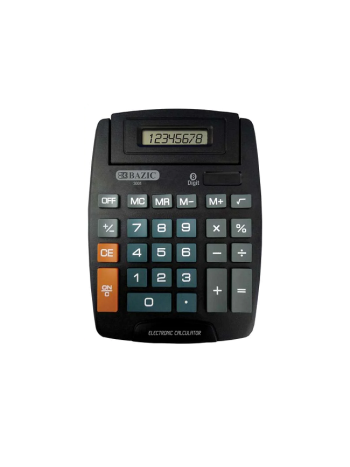Bazic Calculator Desktop   8 Digit ( W/ Battery)