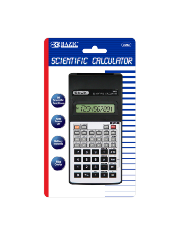 Bazic 56 Function Scientific Calculator 10 Digit with Flip Cover Battery Included