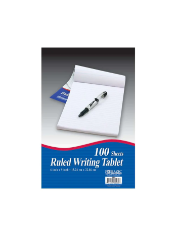 Bazic Ruled Writing Tablet / 15 x 23cm (100 Sheets)
