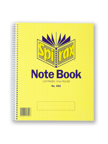 Spirax 592 Notebook 120 Pages 222X178