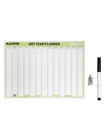 Any Year Laminated Planner 695X995 with Marker
