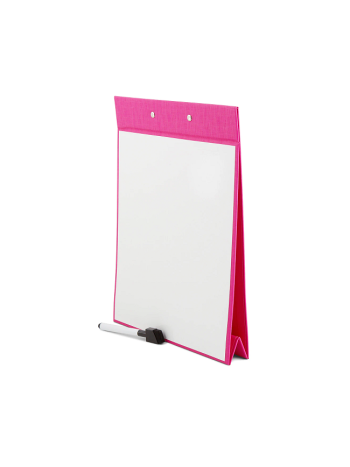 ColourHide A4 Clipboard/Whiteboard With Marker - Pink / A4 (Stand Up)