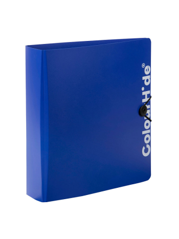 ColourHide Core A4 Lever Arch File With Elastic Button - Blue / 375 Sheets Capacity (70mm Spine) In CDU