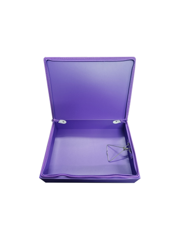 ColourHide Zipper Box File - Purple / 500 Sheets Capactiy (In CDU)