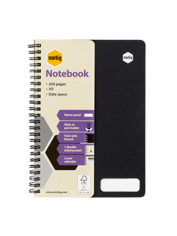 Marbig Notebook - A5 200 Pages