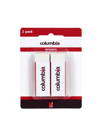 Columbia Basic Erasers Pack / Pack of 2
