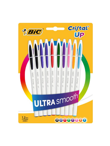 Bic Cristal Up Ballpoint Pen 10/pkt- Sold per  Pack Only