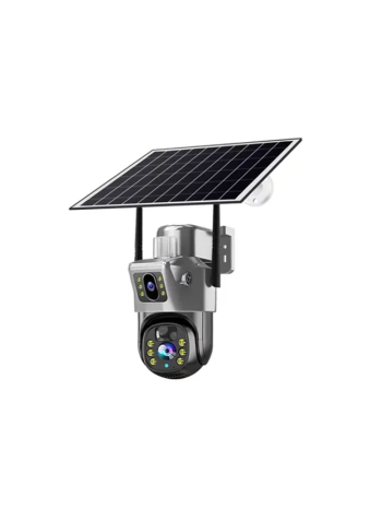 C8081BN4M-4G 4MP 4G Dual Lens Solar IP Camera with LED light