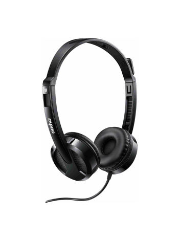 Rapoo H100-Black Wired Stereo Headsets