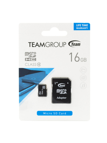 Team TUSDH16GCL1003/10U03 16GB MicroSDHC w/SD Adapter