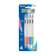 D - Bazic Zilver Oil Gel Ink Pens / Assorted Colours (Pack of 4) Black Ink 0.7mm (Tip Sealed)