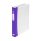 ColourHide Insert Softgrip A4 2D Ring Binder - Purple / 200 Page Capacity (25mm Spine) In CDU