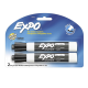 Expo Low Odor Dry Erase Markers - Black / Pack of 2 (Chisel)